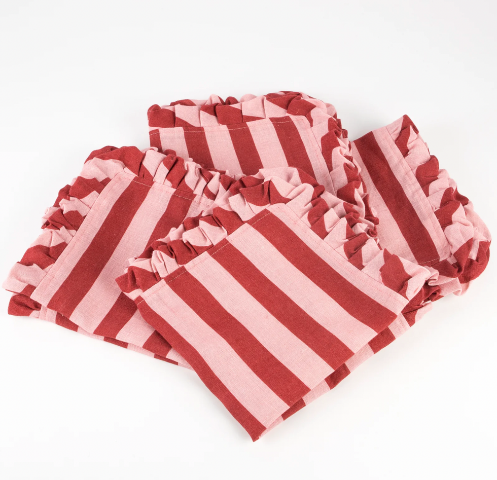 stripe fabric napkins