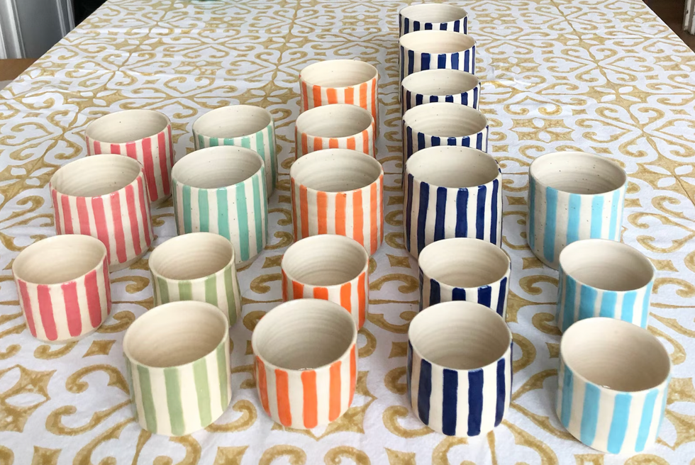 stripe mugs