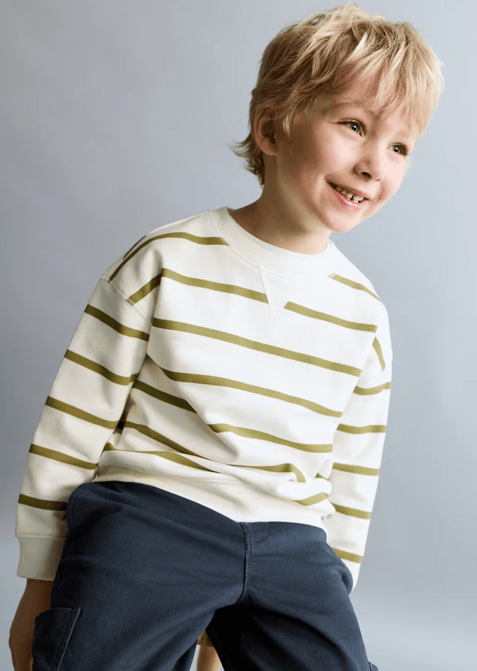 Striped Cotton-Blend Sweatshirt kids