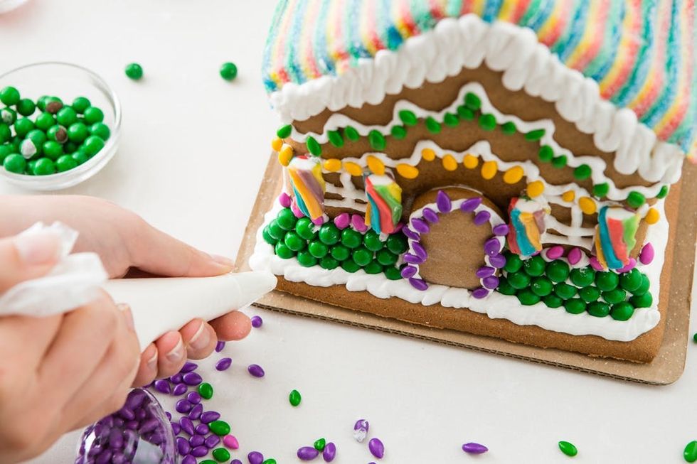 Stripes and Lights Gingerbread