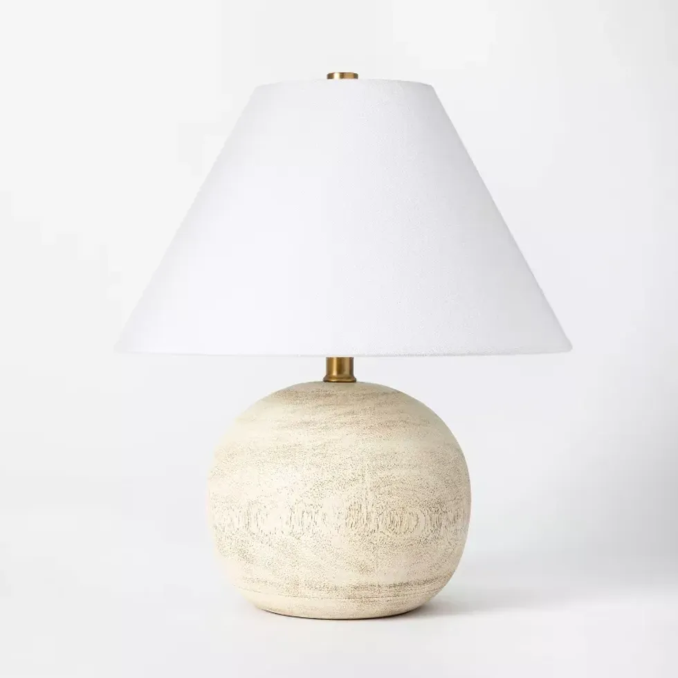 Studio Mcgee Medium Faux Wood Table Lamp