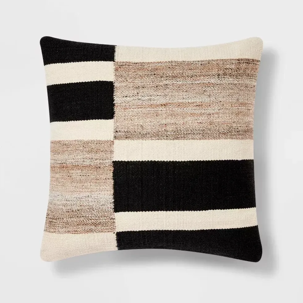 Studio Mcgee Oversized Blocked Woven Square Throw Pillow