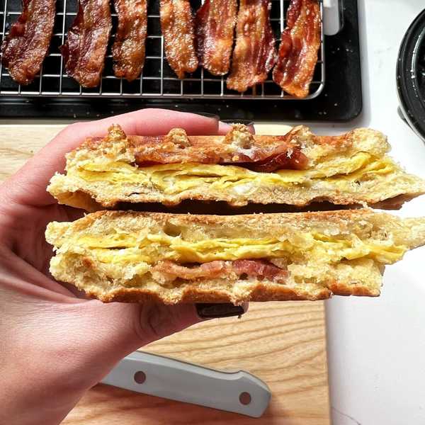 Stuffed Waffle Breakfast Sandwich