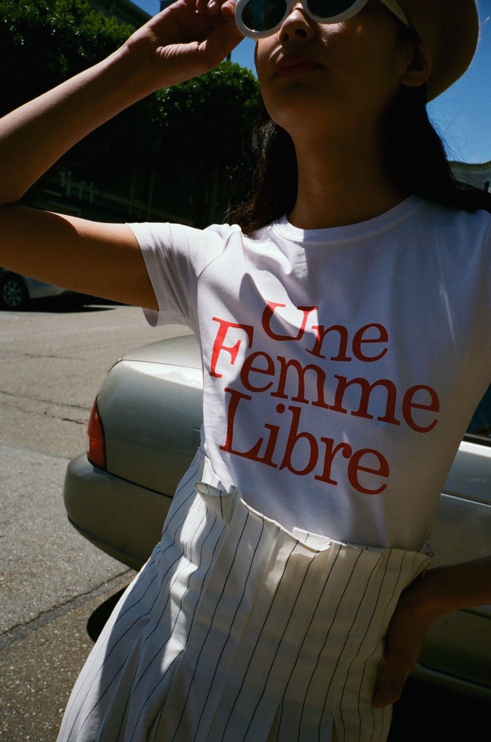 Stylenanda Asymmetrical Off-Center Button Detail Skirt