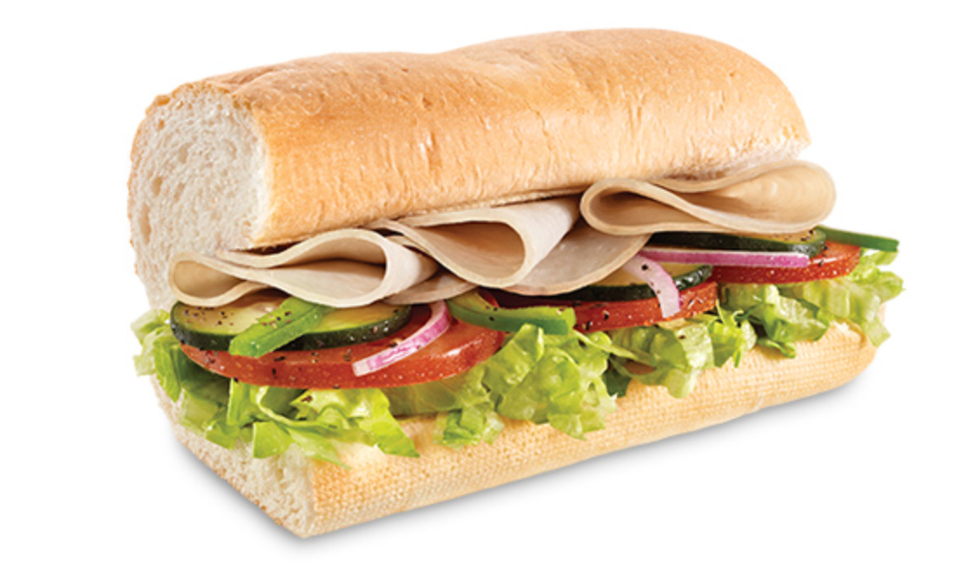 Subway Turkey Breast Sandwich