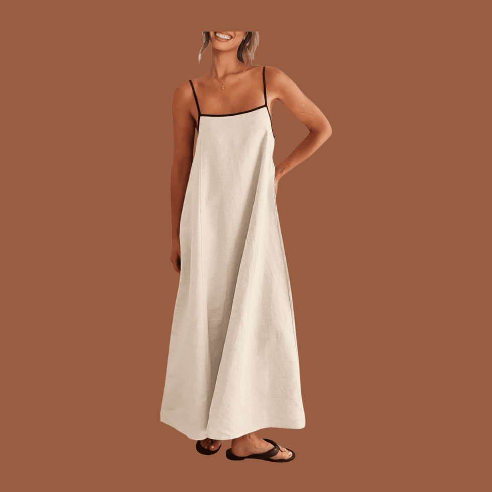 Summer Linen Maxi Dress