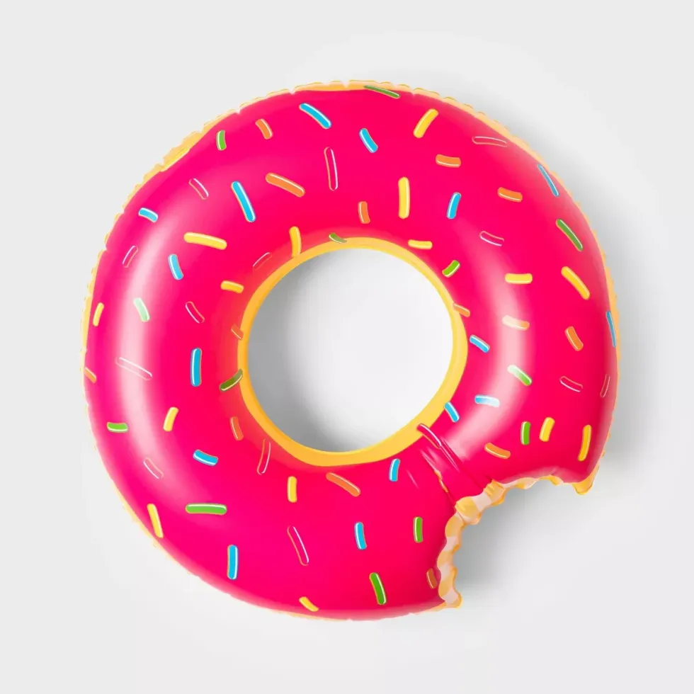Sun Squad Strawberry Donut Pool Float