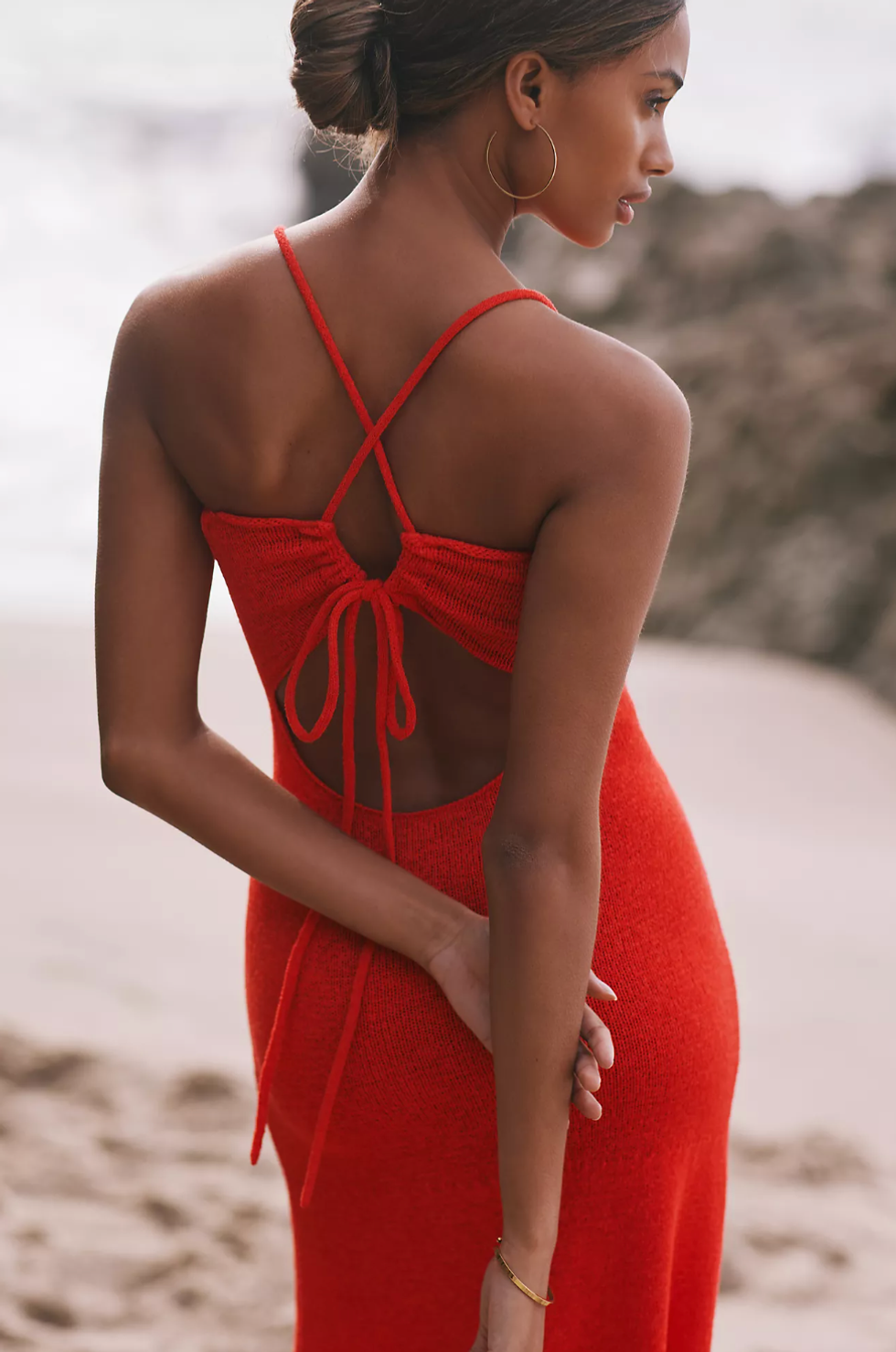 Sunday in Brooklyn Sleeveless Knit Midi Dress