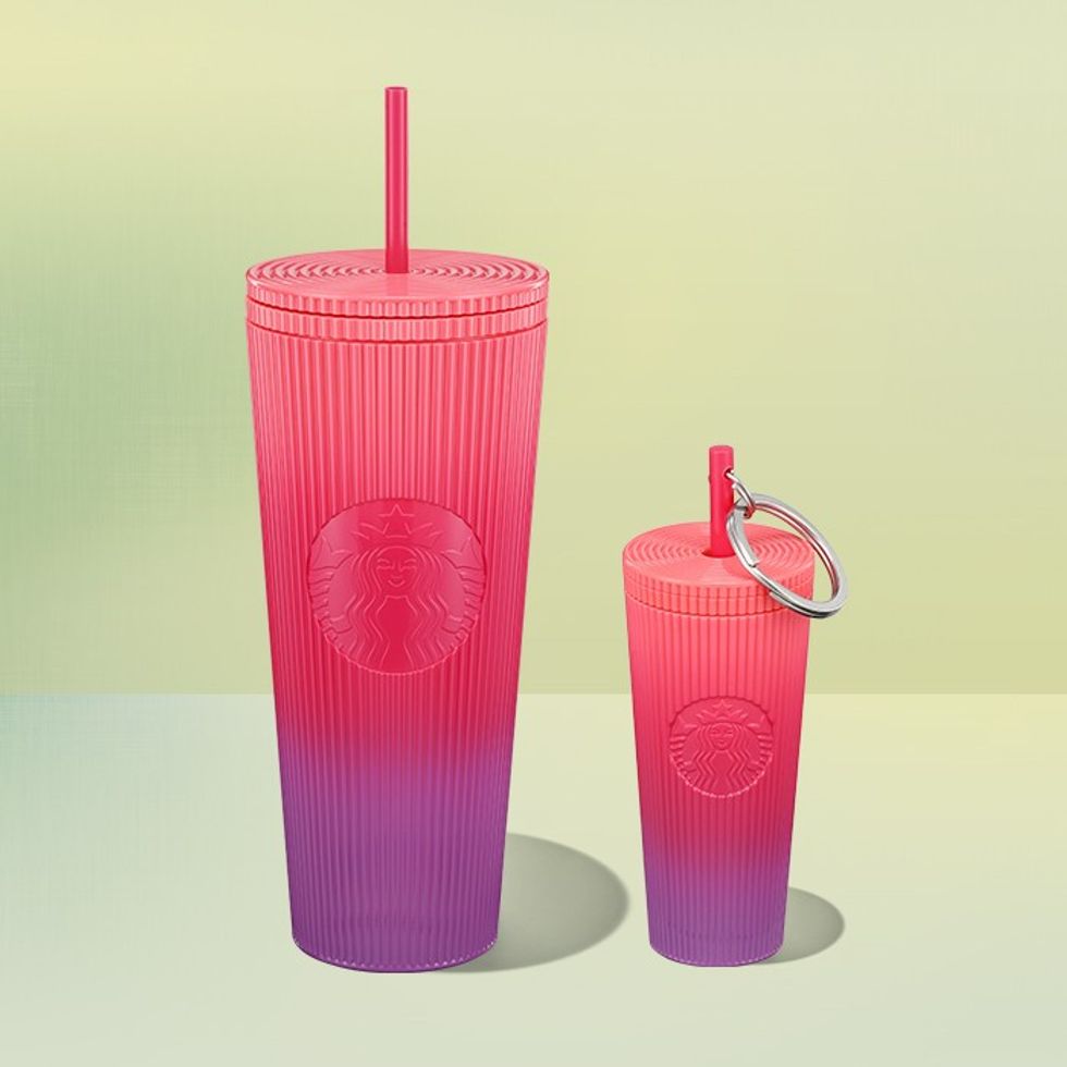 Sunset Pleated Cold Cup & Keychain