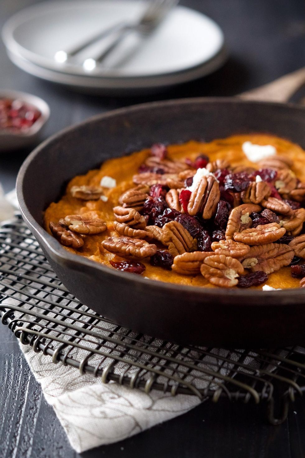 Super Easy Vanilla Pecan Sweet Potato Casserole