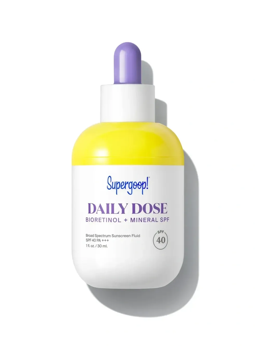 Supergoop! Daily Dose Bioretinol + Mineral SPF 40 Fluid dehydrated skin