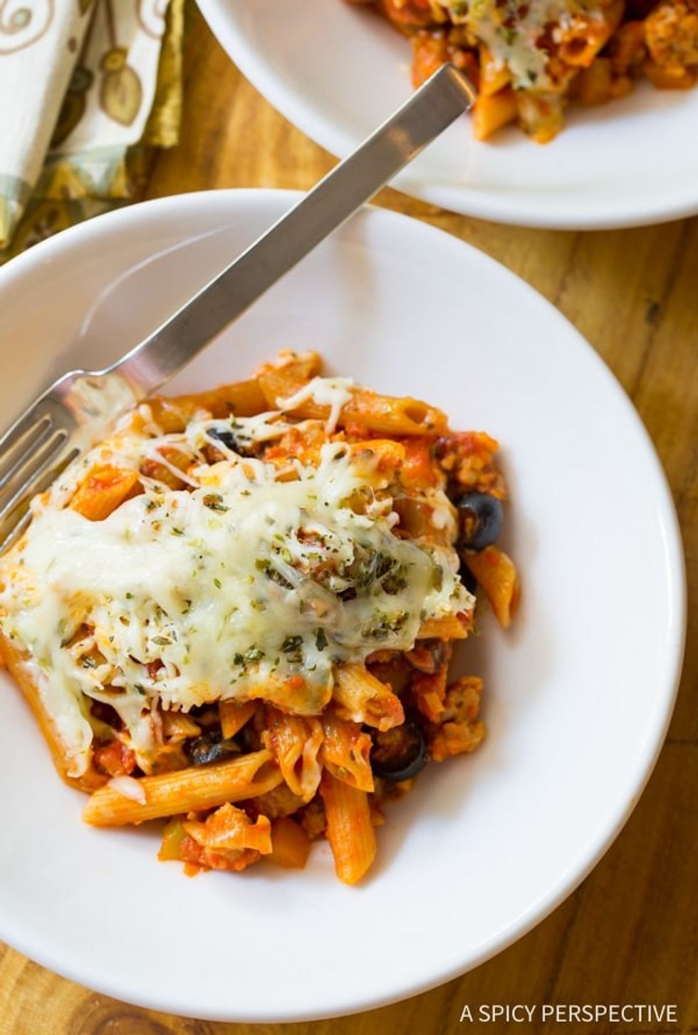 Supreme Pizza Baked Ziti Recipe