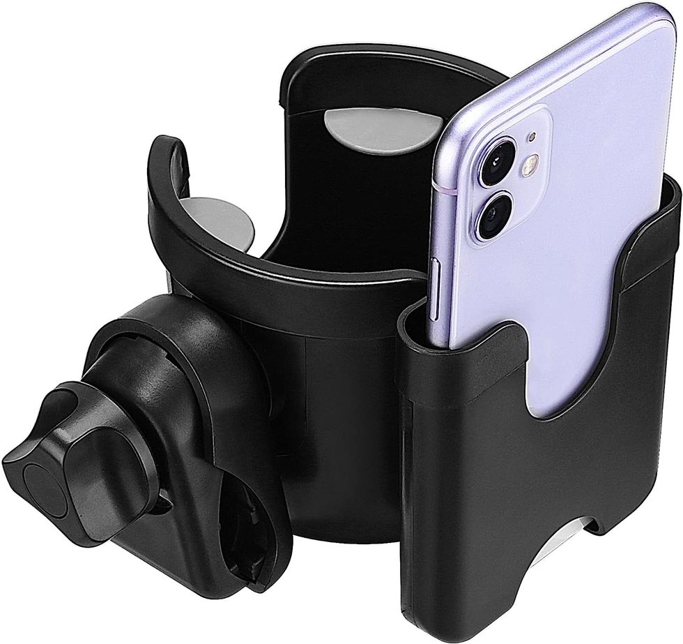 Suranew Universal Stroller Cup Holder with Phone Holder