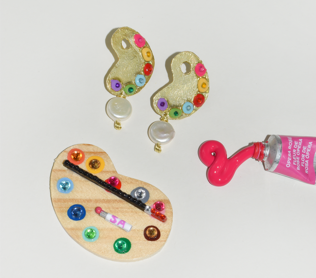 Susan Alexandra Paint Palette Earrings