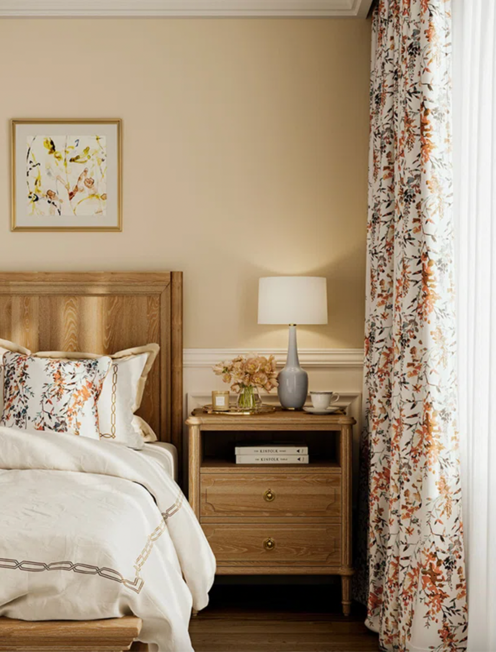 Susanna Linen Room Darkening Curtain Panel Pair