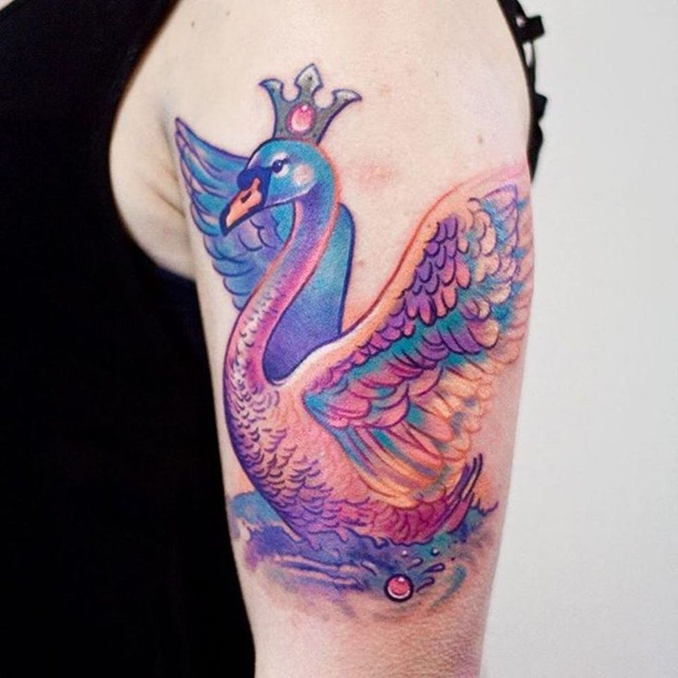 swan tattoo