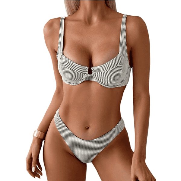 SweatyRocks Striped Bikini