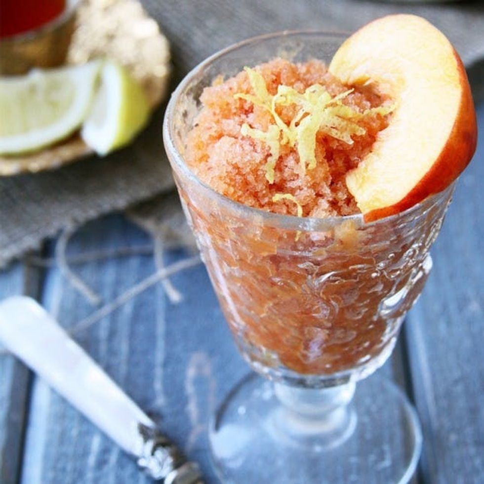 Sweet Peach Tea Granita Recipe