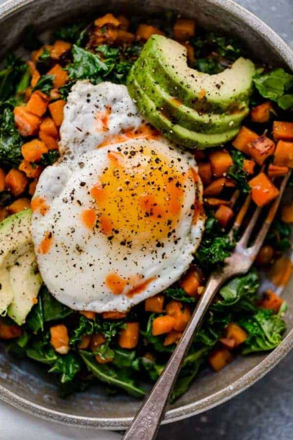 sweet potato and kale salad