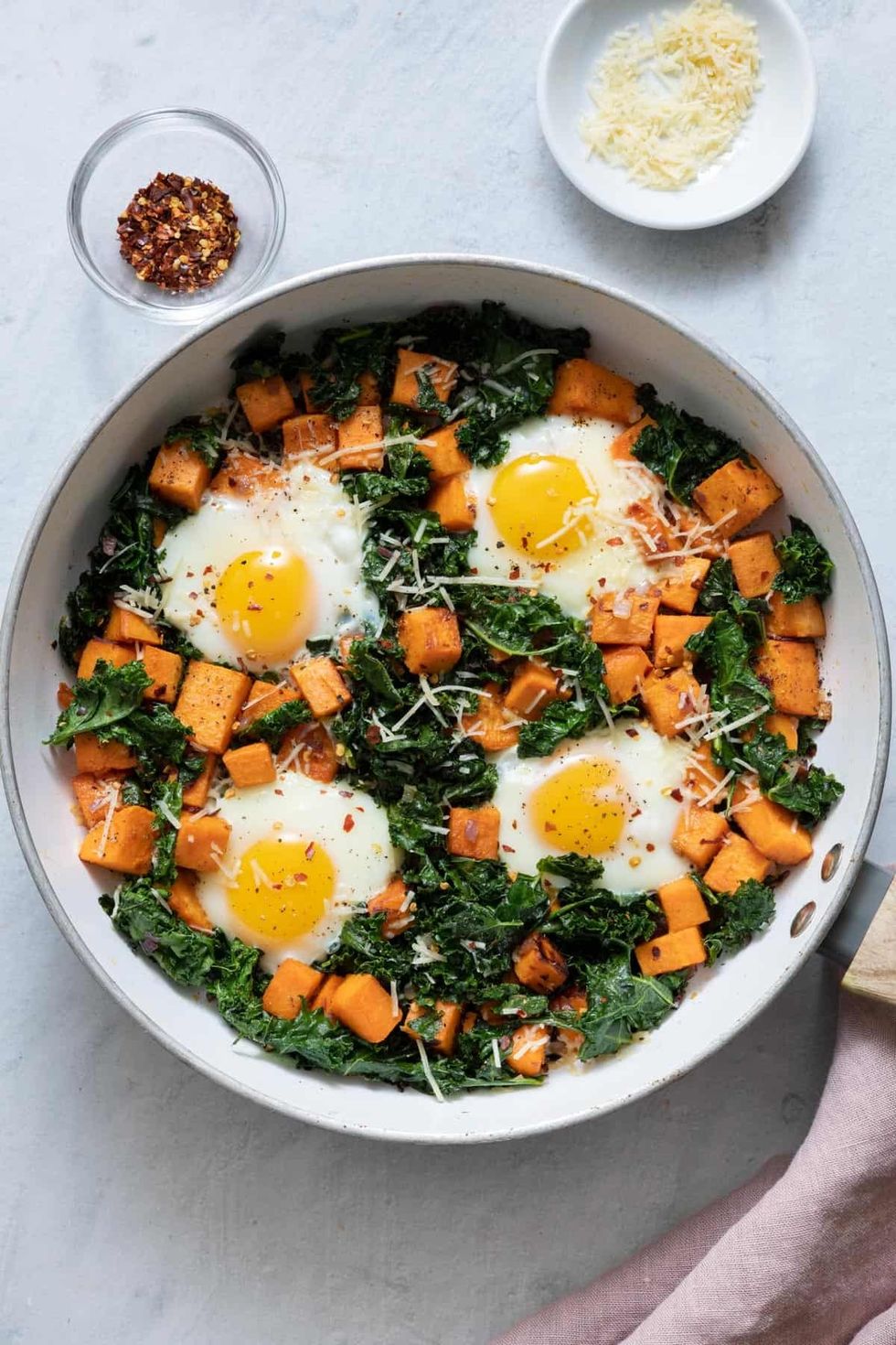 Sweet Potato Breakfast Hash with Eggs