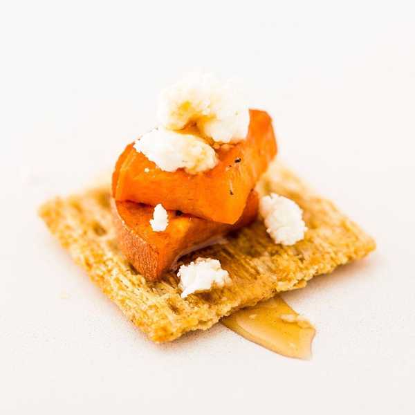 Sweet Potato + Goat Cheese + Agave Bites