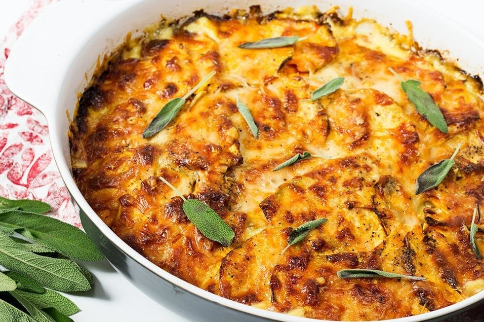 Sweet Potato + Sage Gratin