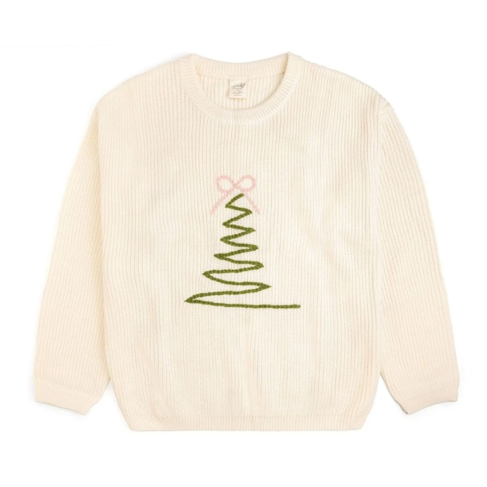 Sweet Wink Christmas Tree Knit Sweater