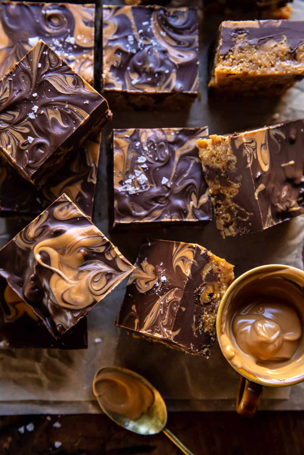 Swirled Chocolate Butterscotch Bars