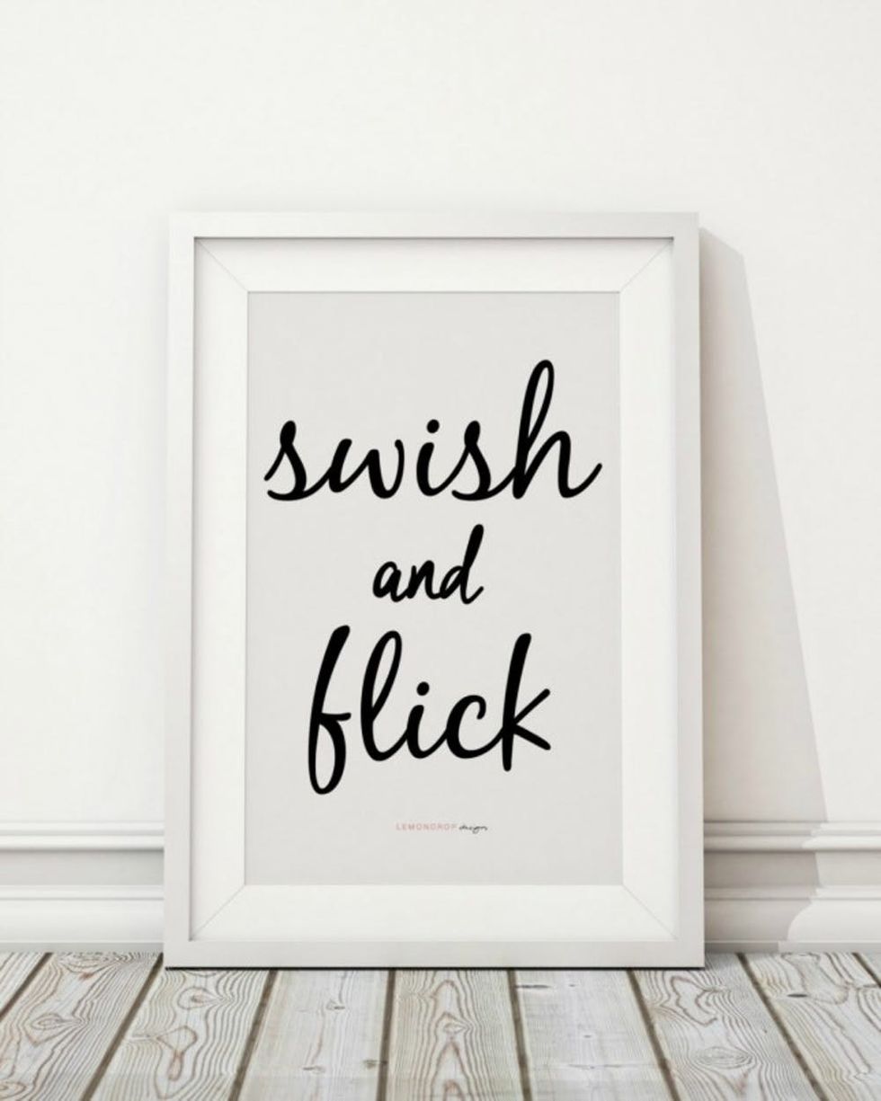 Swish and Flick Print