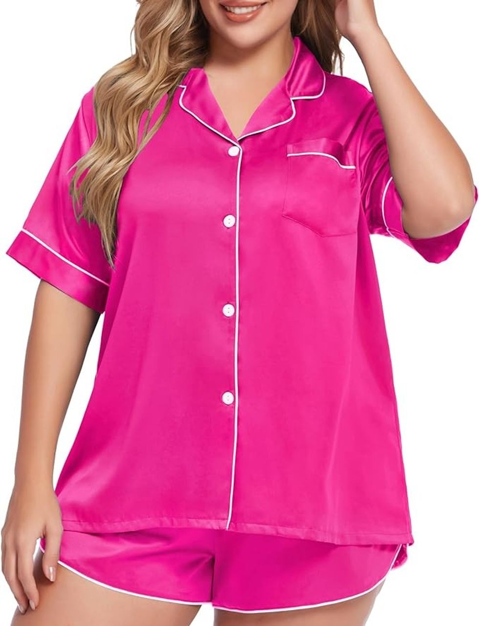 SWOMOG satin short pj set