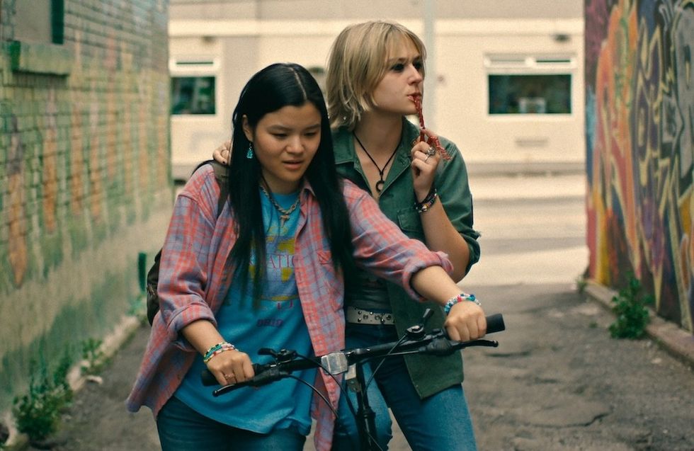 Sydney Topliffe and Alyvia Alyn Lind in Wayward on Netflix