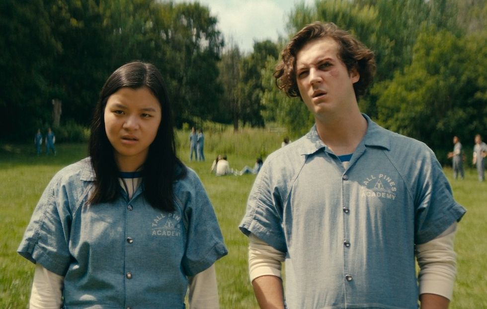 Sydney Topliffe and John Daniel in Wayward on Netflix