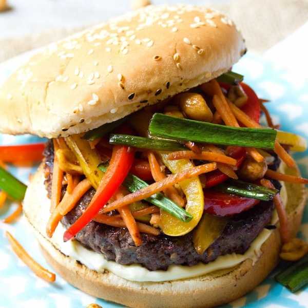 Szechuan Beef Burgers