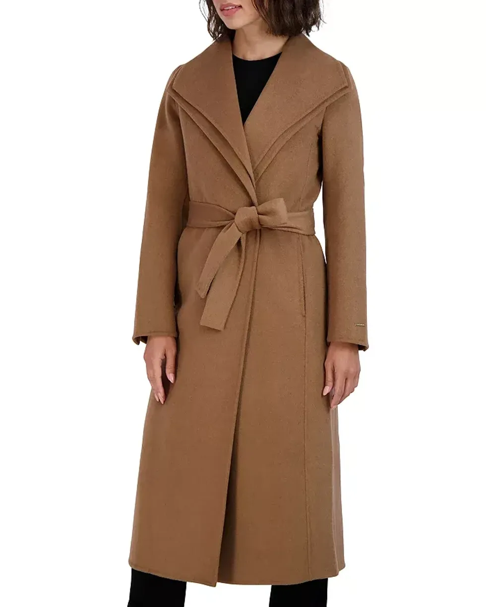 Tahari Belted Wrap Coat