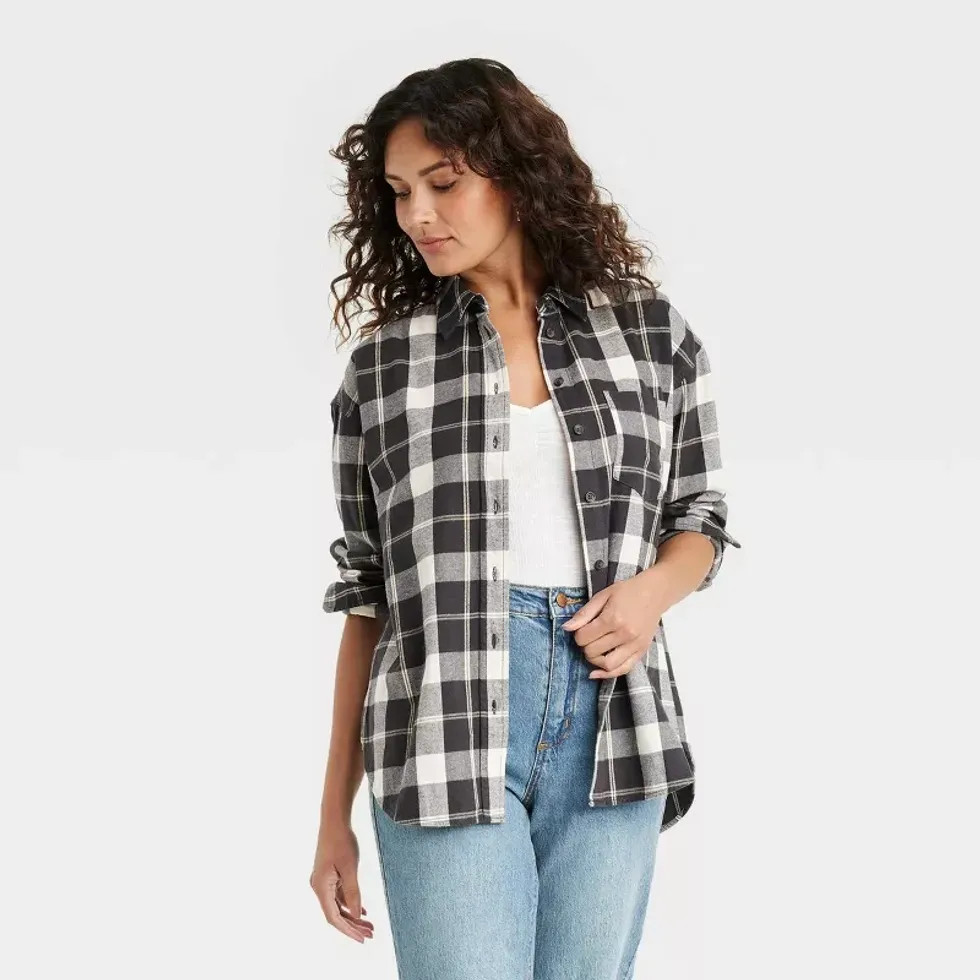 Target Long Sleeve Flannel Button-Down Shirt
