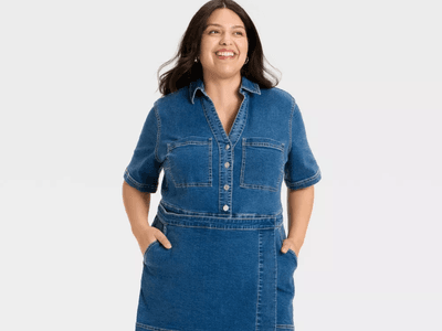 long denim dress with boots DENISS DENIM DRESS XSMALL