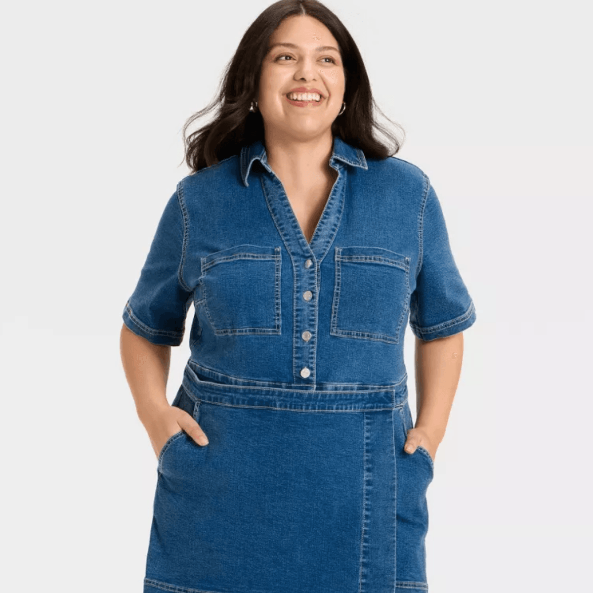 target a new day denim dress How I Styled this @target Denim Dress, #targetstyle #targetfinds #targetfashion #howtostyle #howtowear #stylinginspiration #seattleblogger #nycblogger #nycbloggers #springoutfit #summer2024