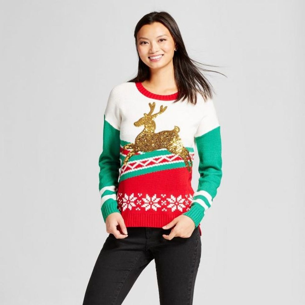 target reindeer ugly sweater