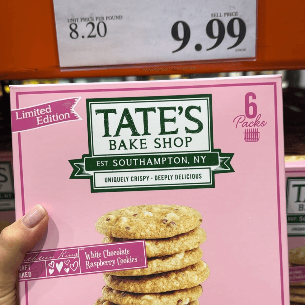 Tate's Bake Shop White Chocolate Raspberry Cookies