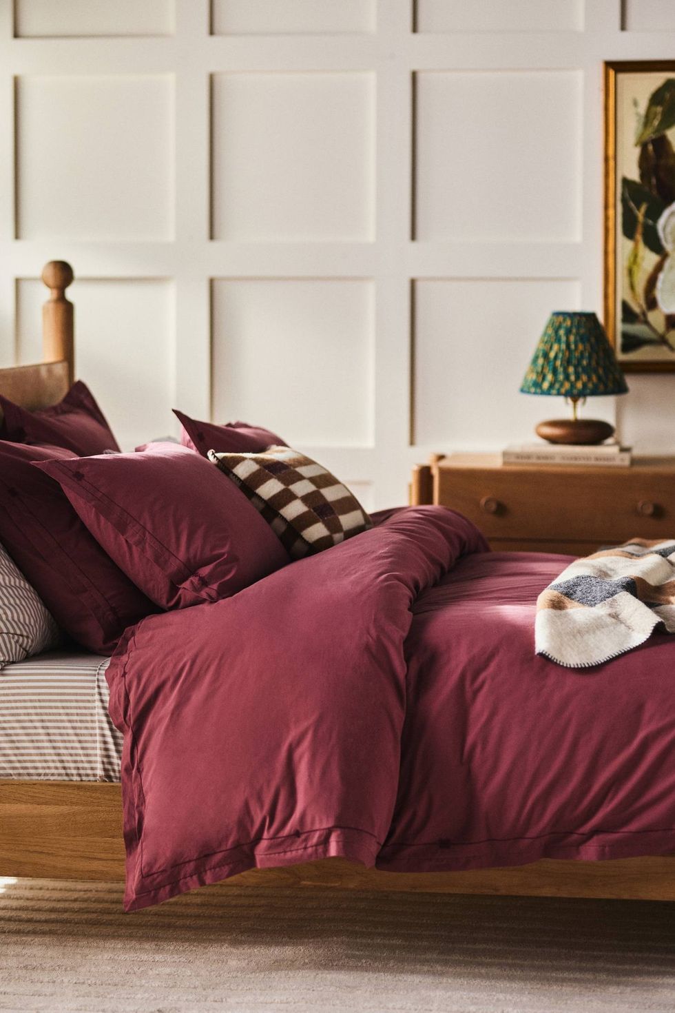 Taylor Organic Cotton Percale Embroidered Duvet