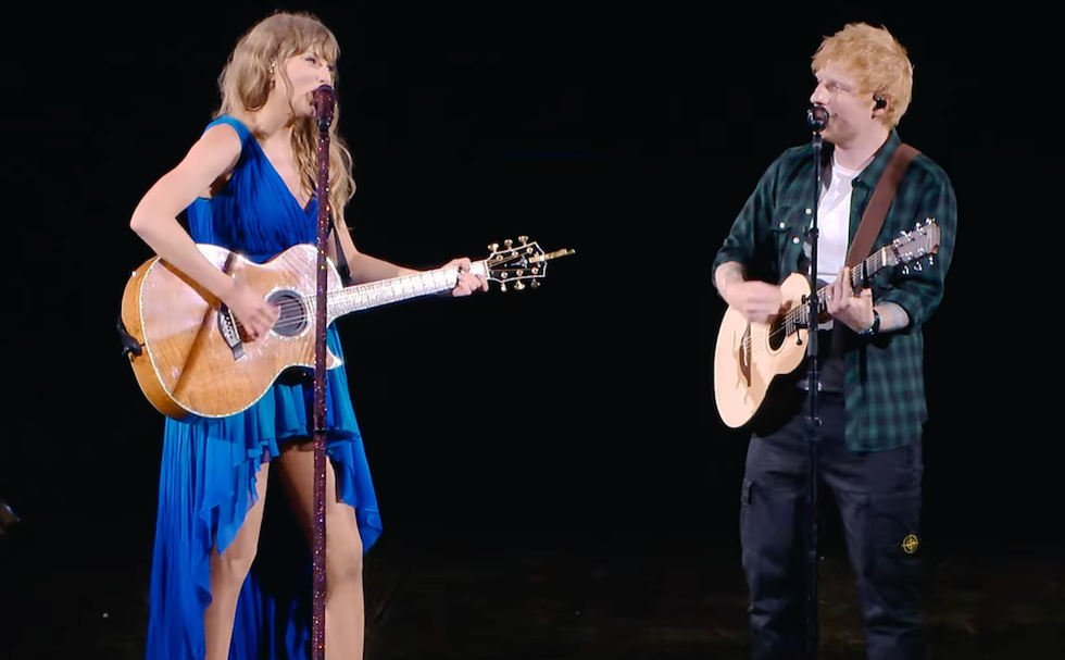 Taylor Swift and Ed Sheeran on The Eras Tour