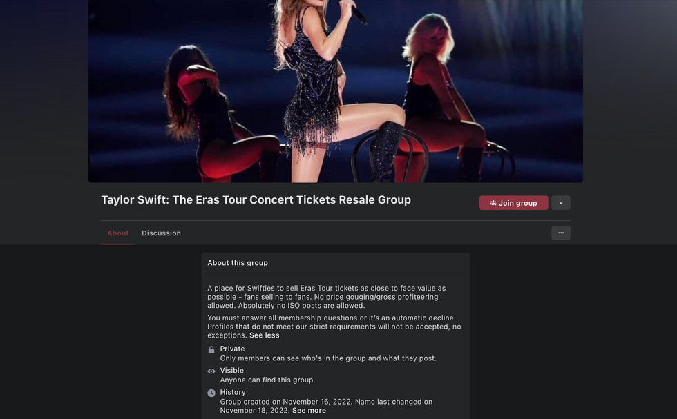 Taylor Swift: The Eras Tour Concert Tickets Resale Group
