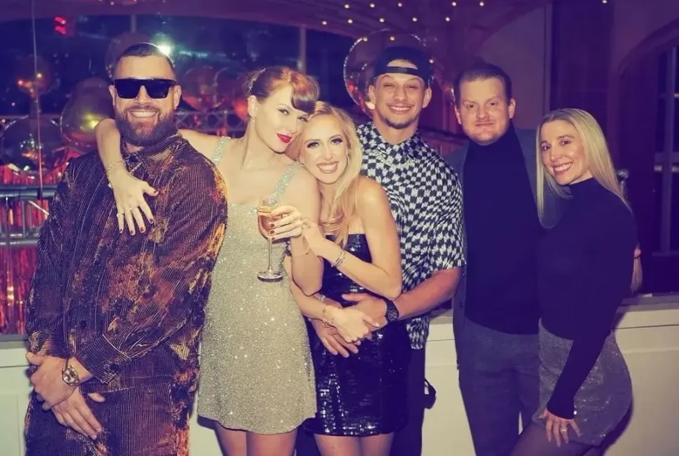 taylor swift travis kelce new years eve party