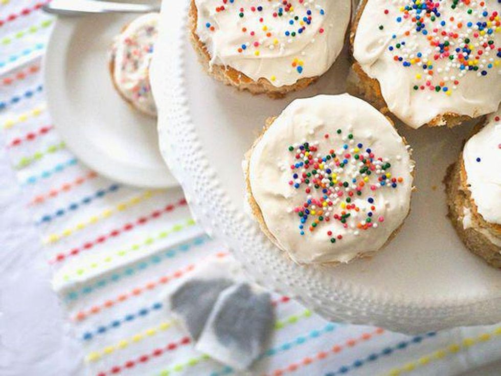 Tea Cake Sandwiches with Green Tea Frosting