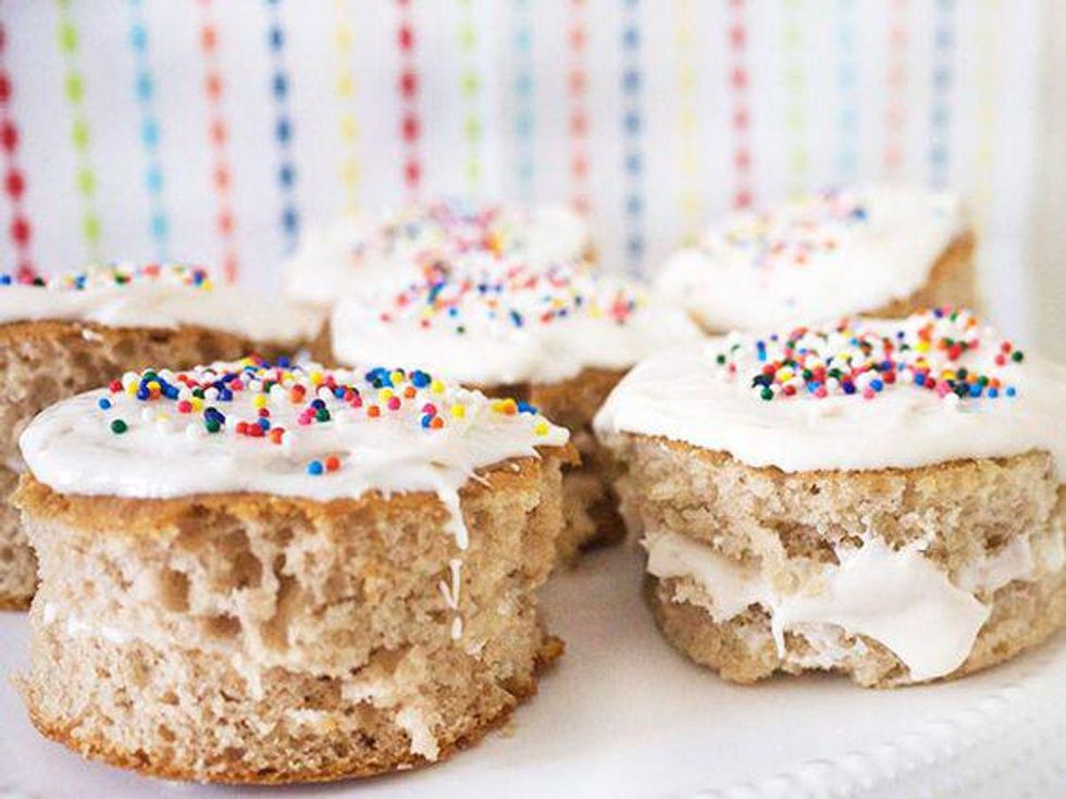 Tea Cake Sandwiches with Green Tea Frosting