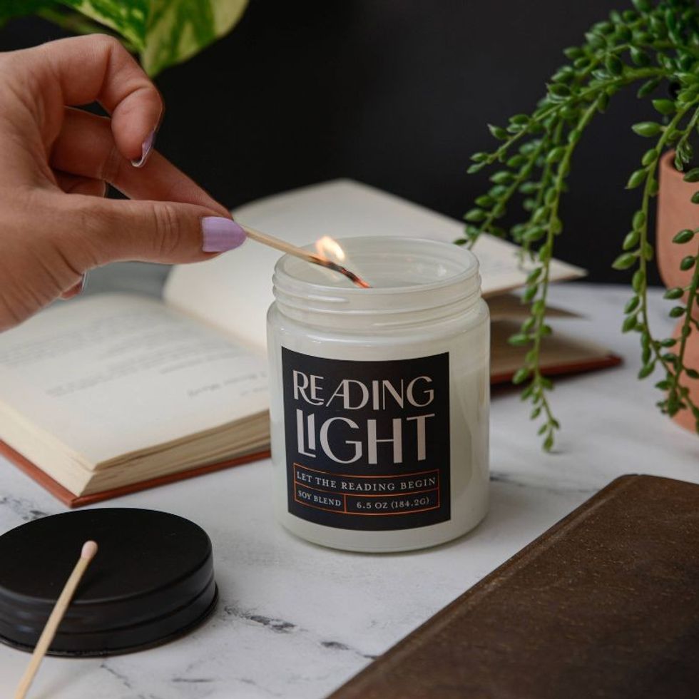 Teak + Tobacco Reading Light Candle