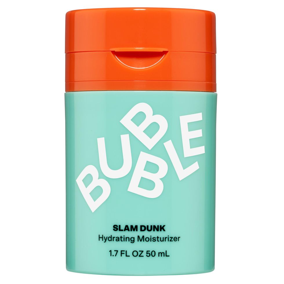 teal and orange Bubble Skincare Slam Dunk Moisturizer