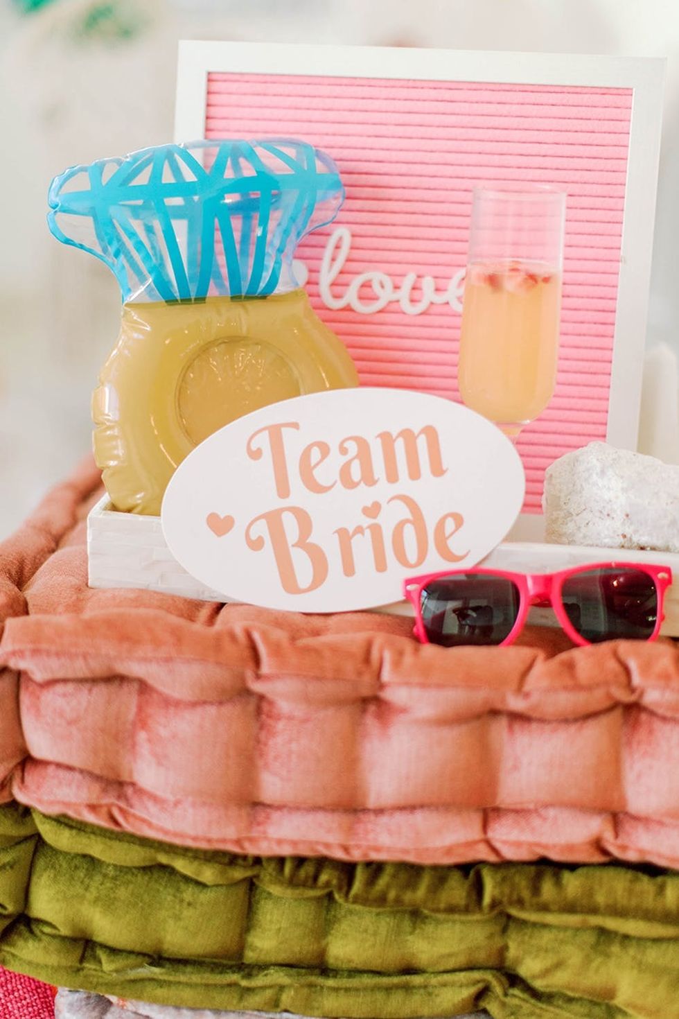 Team Bride decorations for bachelorette