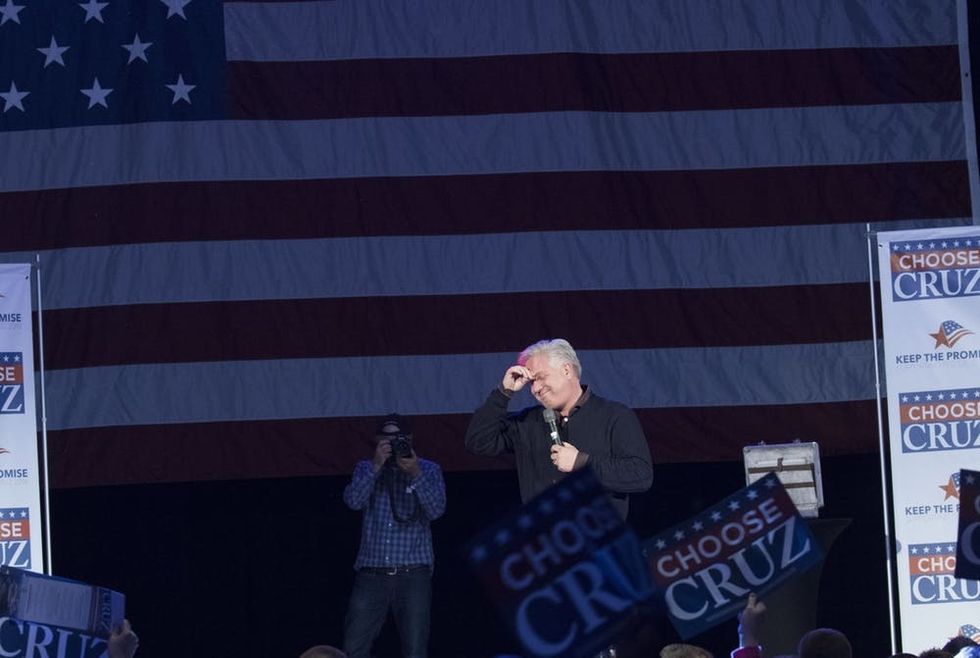 Ted Cruz Holds Campaign Rally With Glenn Beck In Oklahoma City