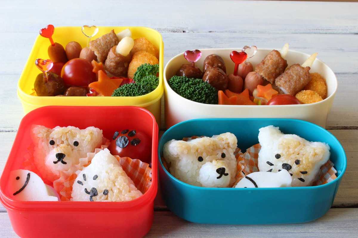 teddy bear bento
